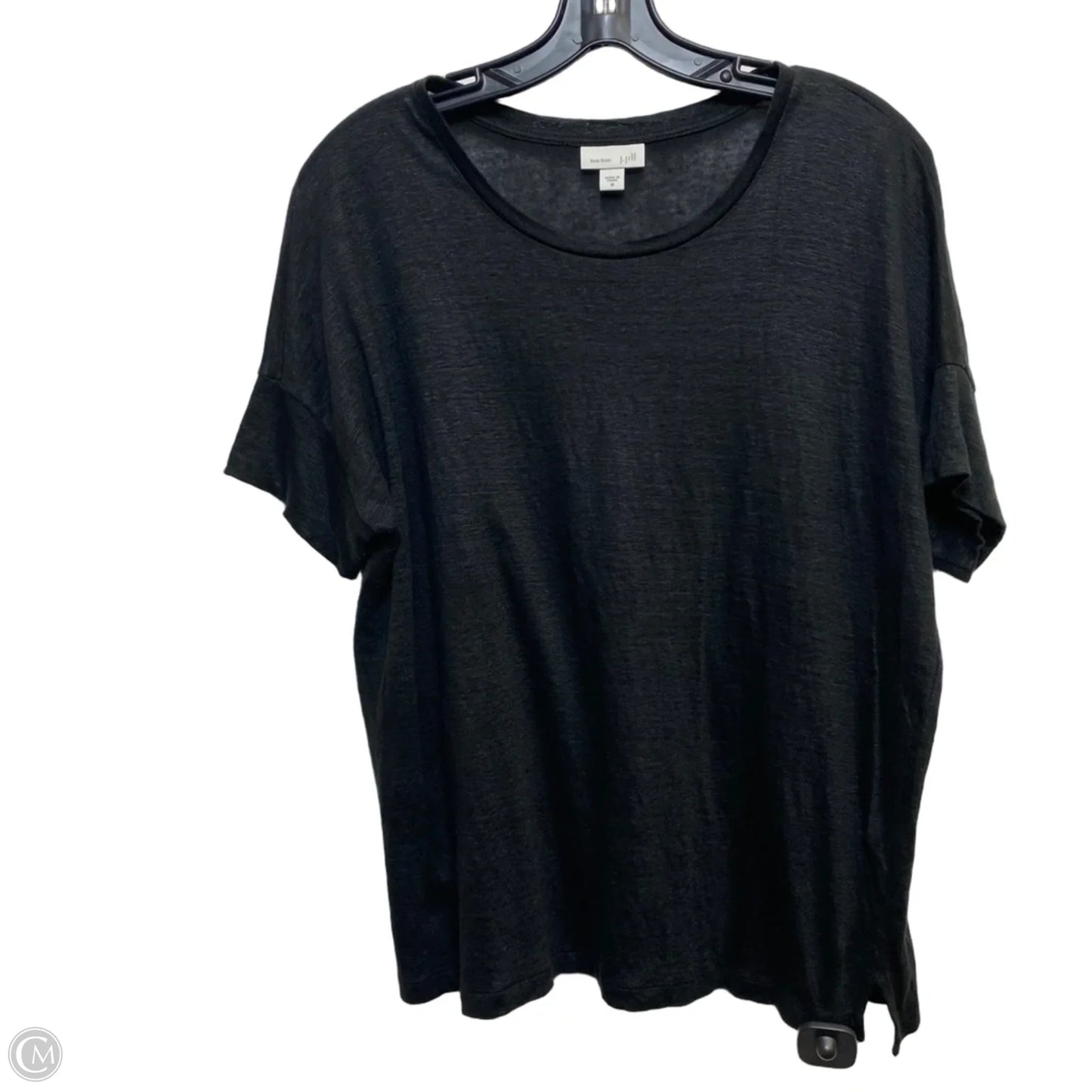 Top Short Sleeve Basic By J. Jill In Black, Size: M