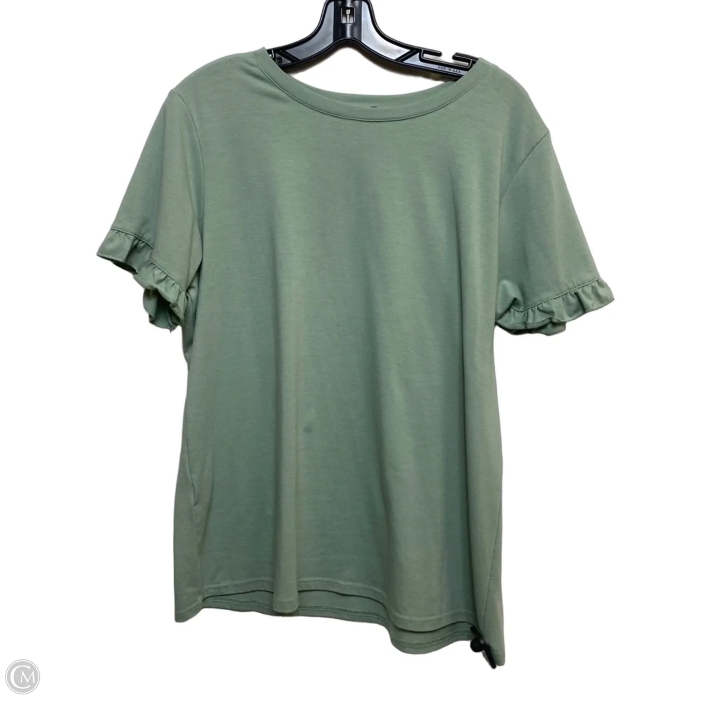 Top Short Sleeve By FASHION In Green, Size: Xl