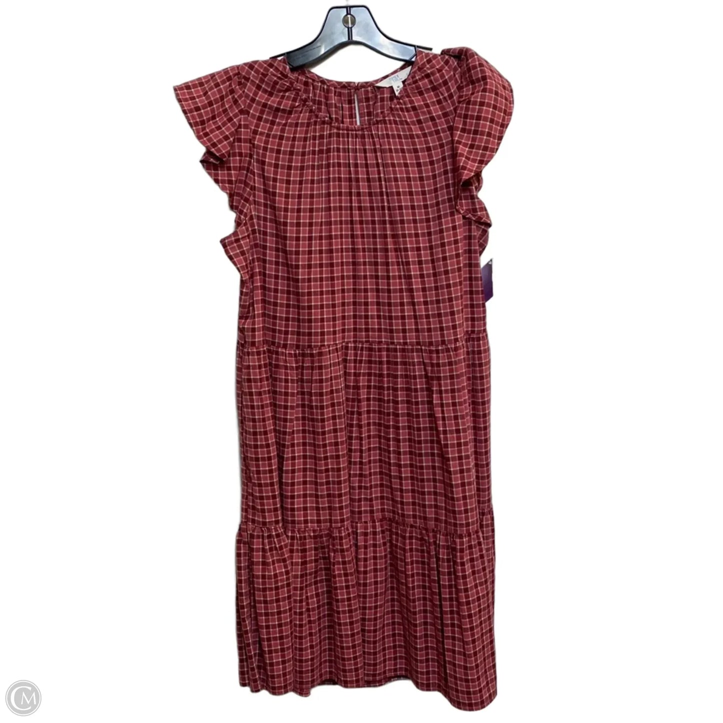 Dress Casual Short By Time And Tru In Red, Size: M