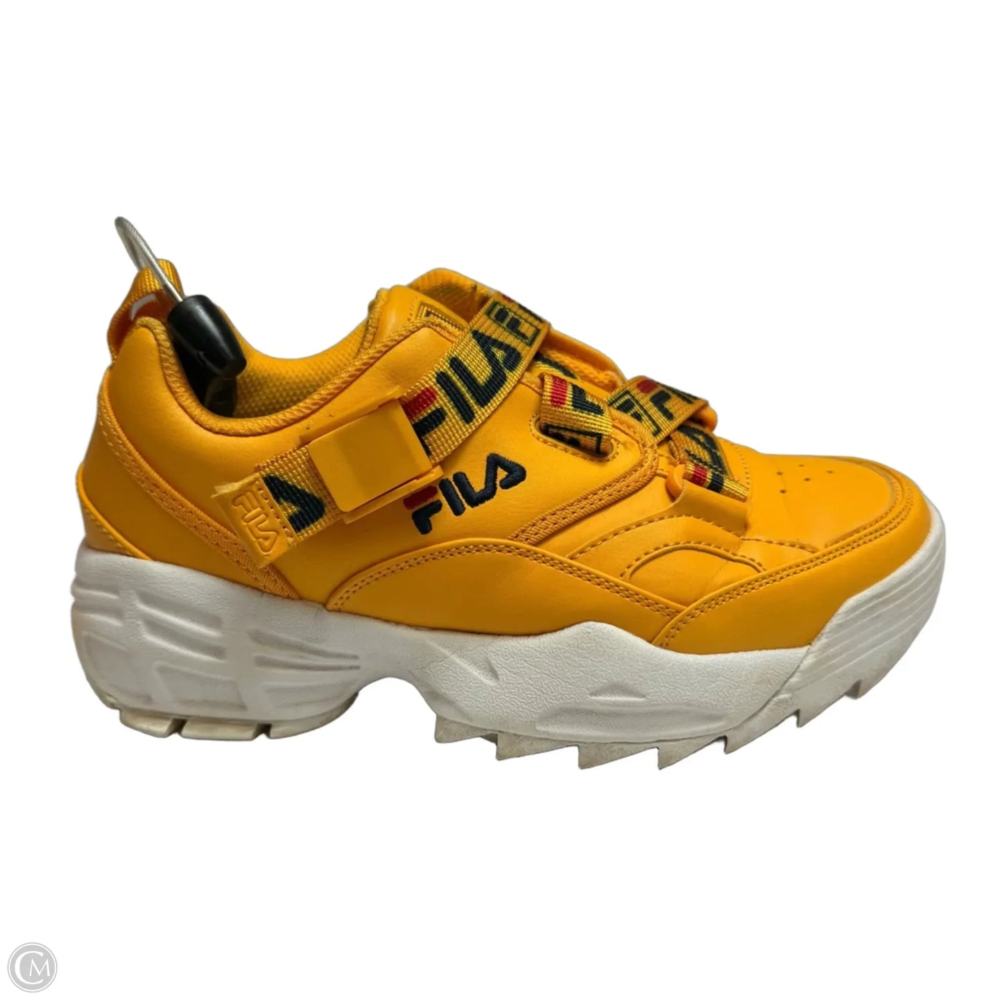 Shoes Athletic By Fila In Yellow, Size: 7.5