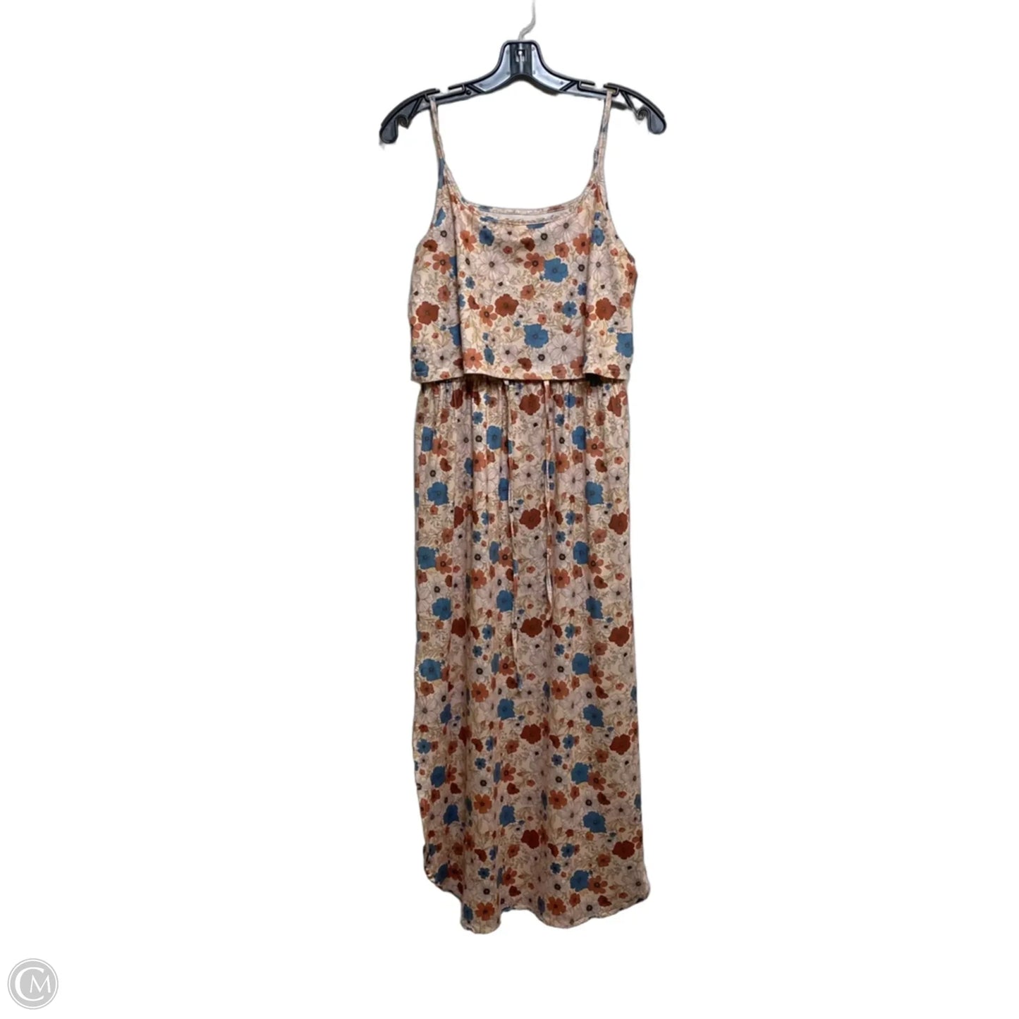 Dress Casual Maxi By Cmf In Blue & Pink, Size: M