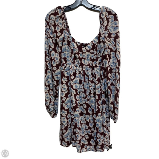 Dress Casual Short By Abercrombie And Fitch In Cream & Red, Size: M
