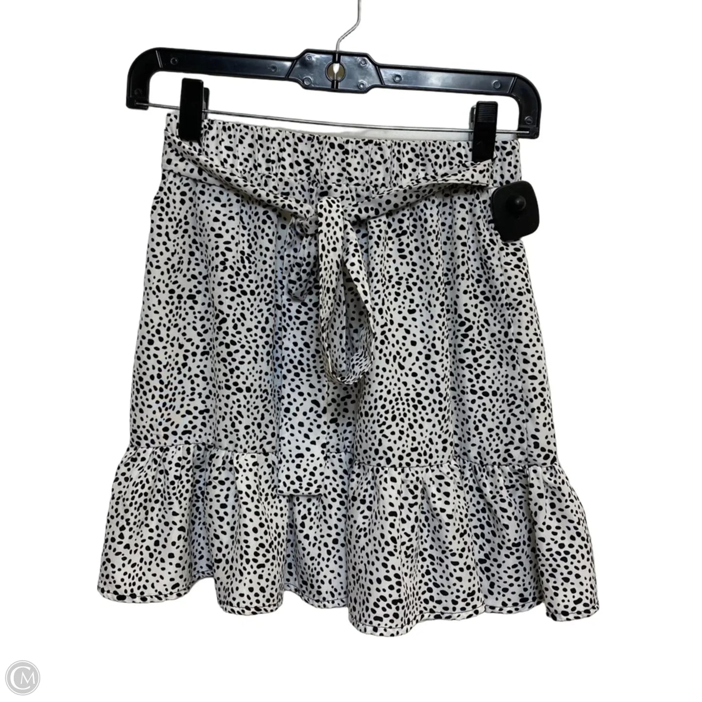 Skirt Mini & Short By Shein In Black & White, Size: Xs