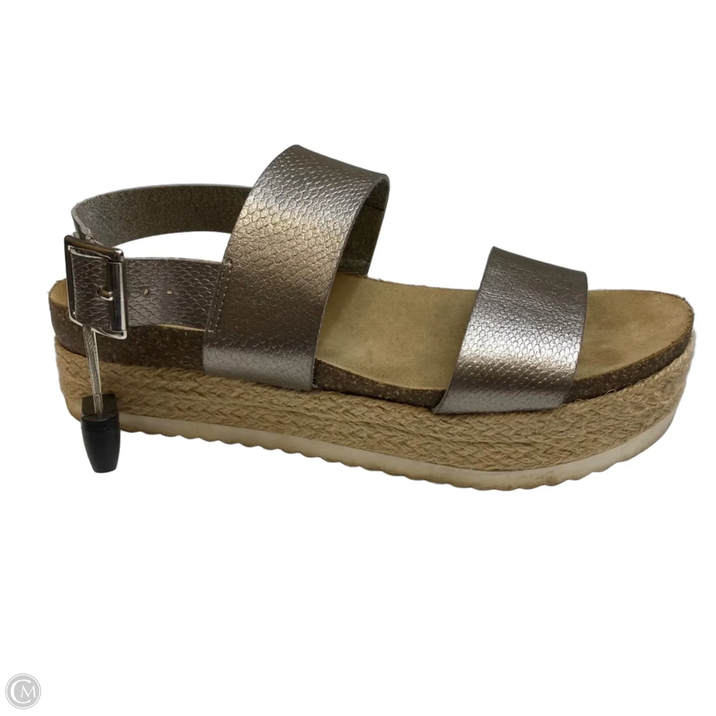 Sandals Flats By New Directions In Silver, Size: 8.5