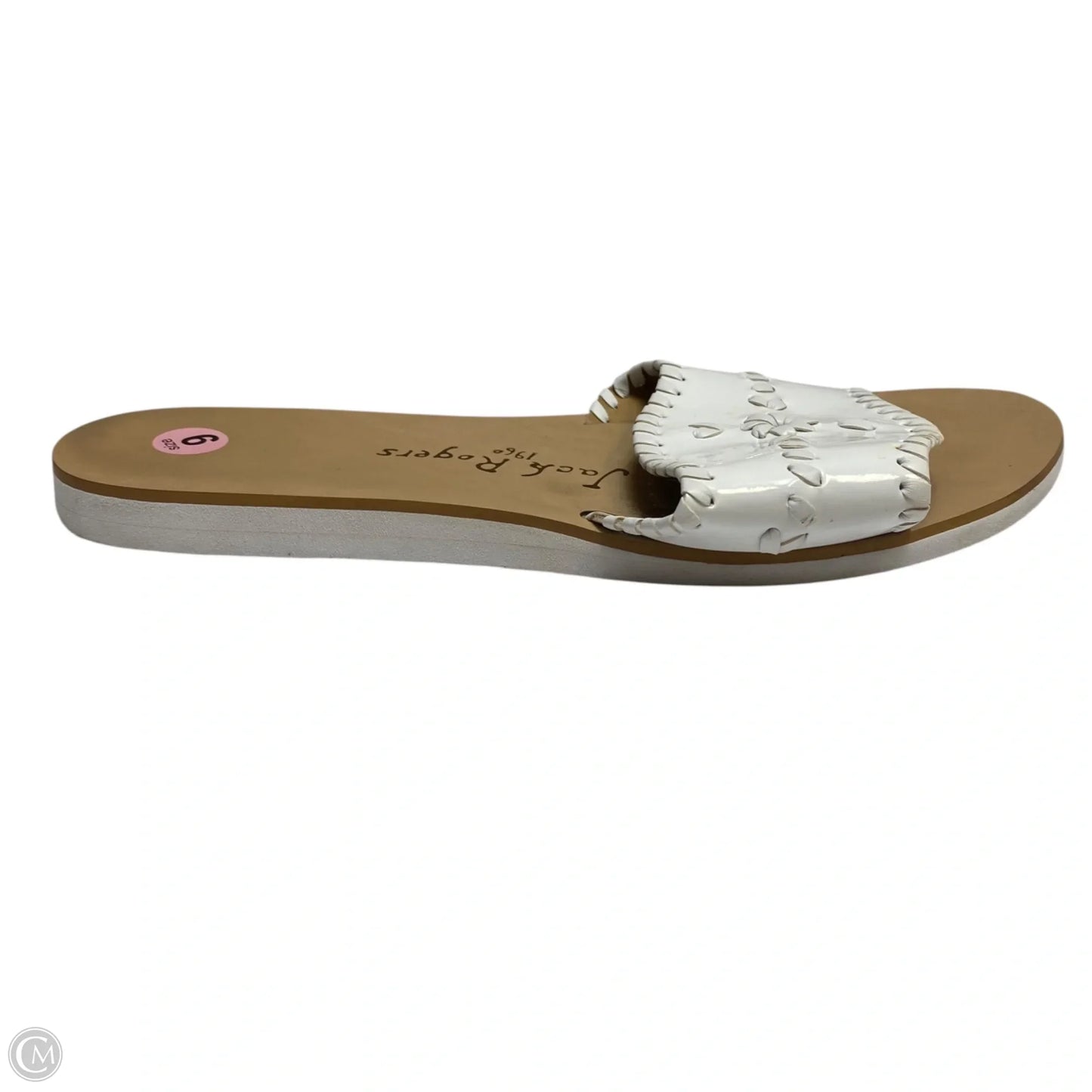 Sandals Designer By Jack Rogers In White, Size: 9