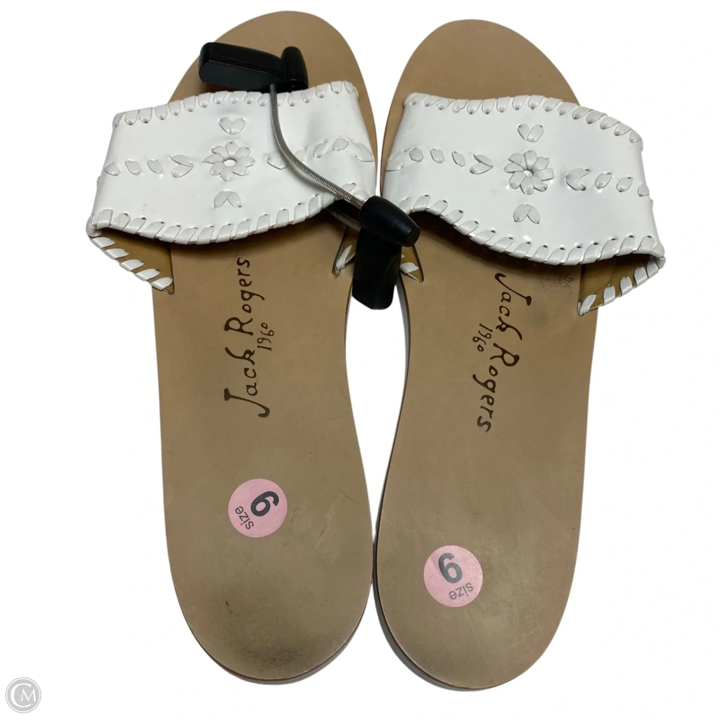 Sandals Designer By Jack Rogers In White, Size: 9