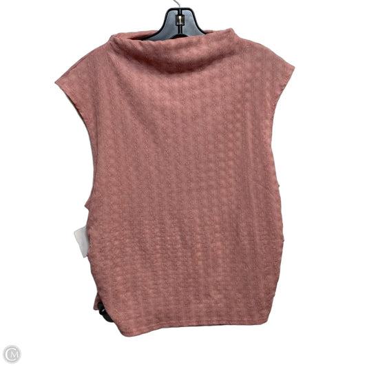 Top Sleeveless By Love J In Pink, Size: 1x