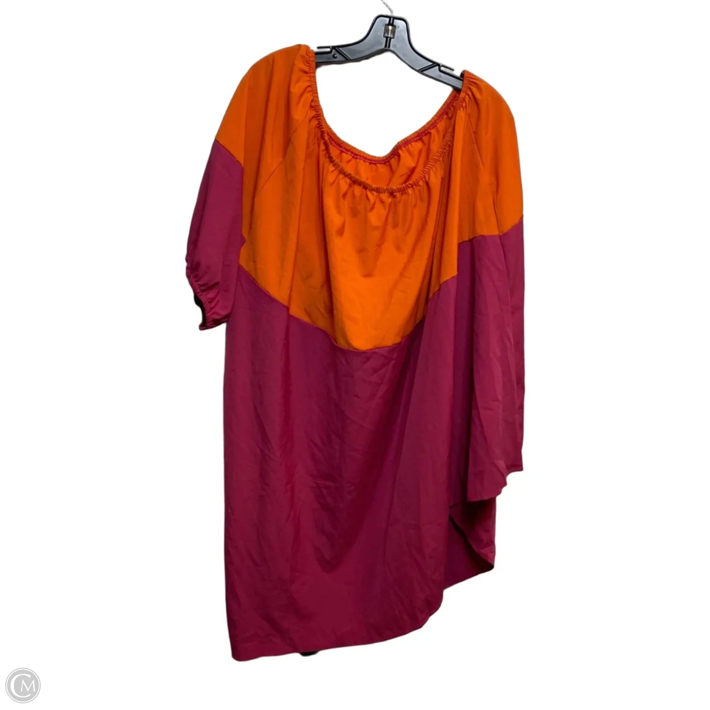 Dress Casual Short By Shein In Orange & Pink, Size: 4x