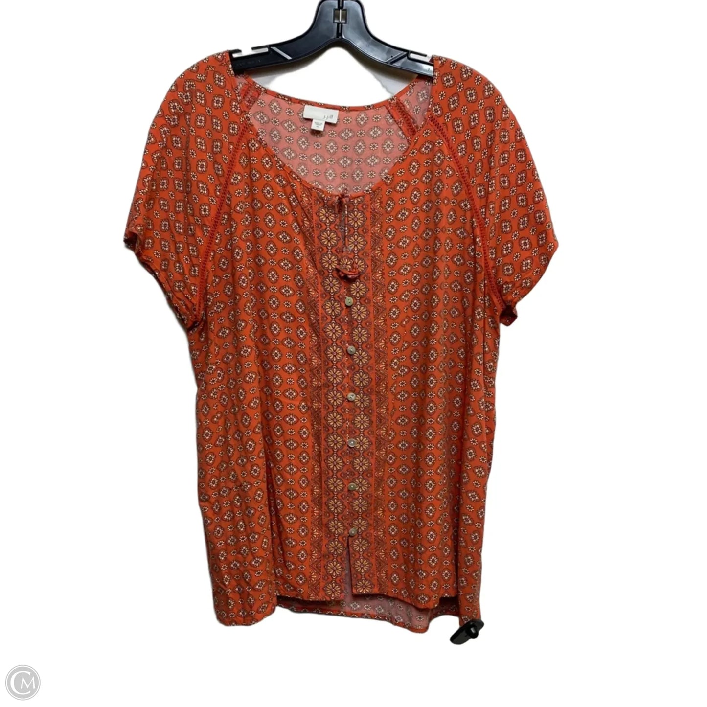 Top Short Sleeve By J. Jill In Orange, Size: Xl