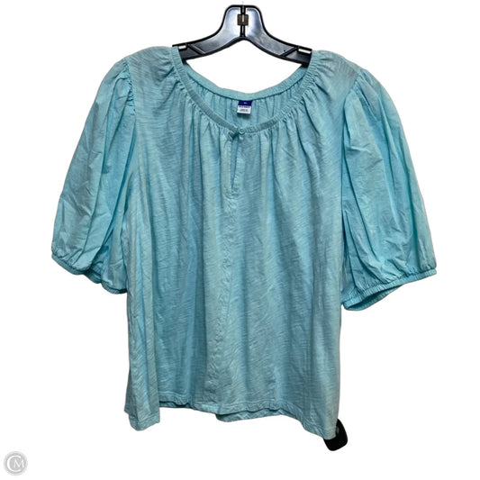 Top Short Sleeve By Old Navy In Blue, Size: Xl
