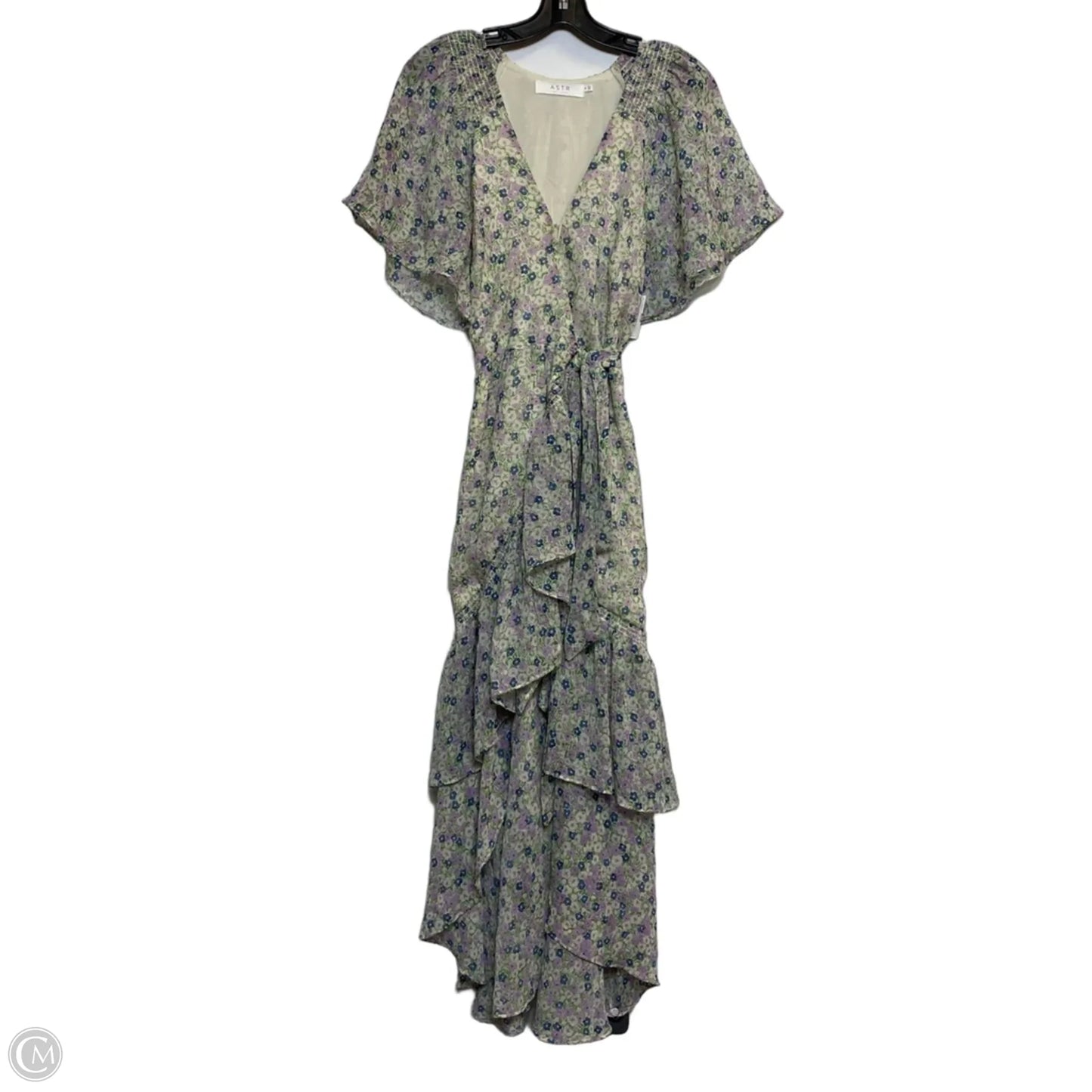 Dress Casual Maxi By Astr The Label In Green & Purple, Size: M