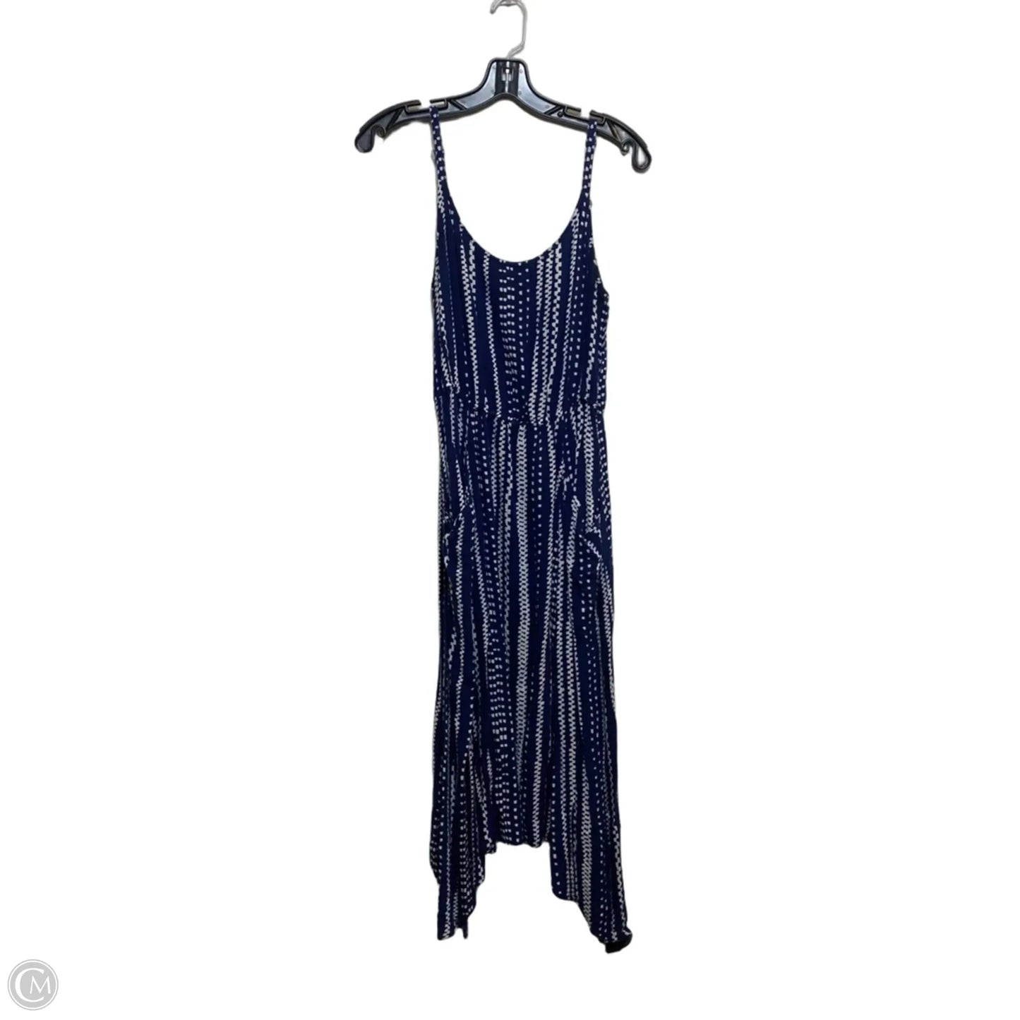 Dress Casual Midi By Cabi In Blue & White, Size: M