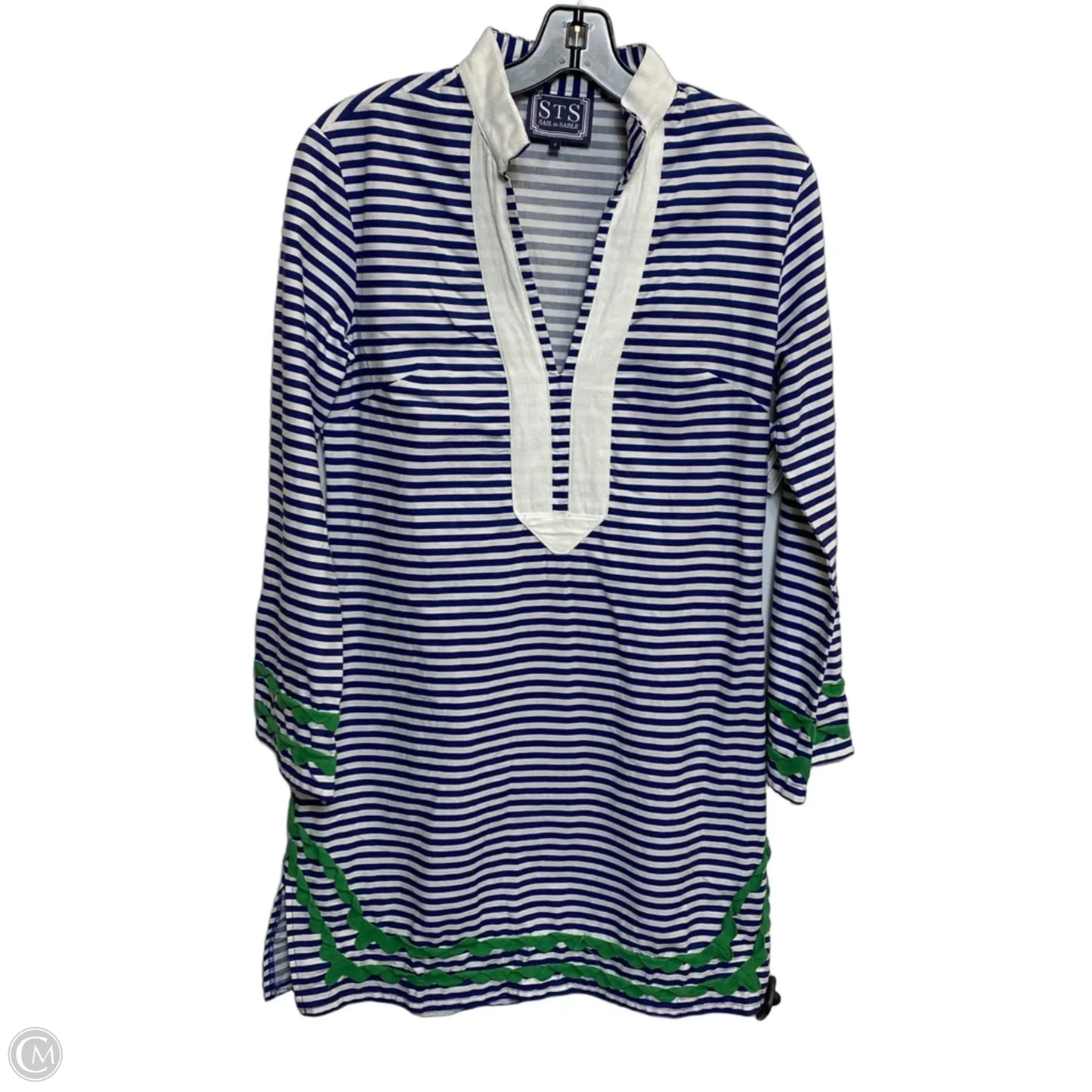Dress Casual Short By Sail To Sable In Blue & White, Size: S