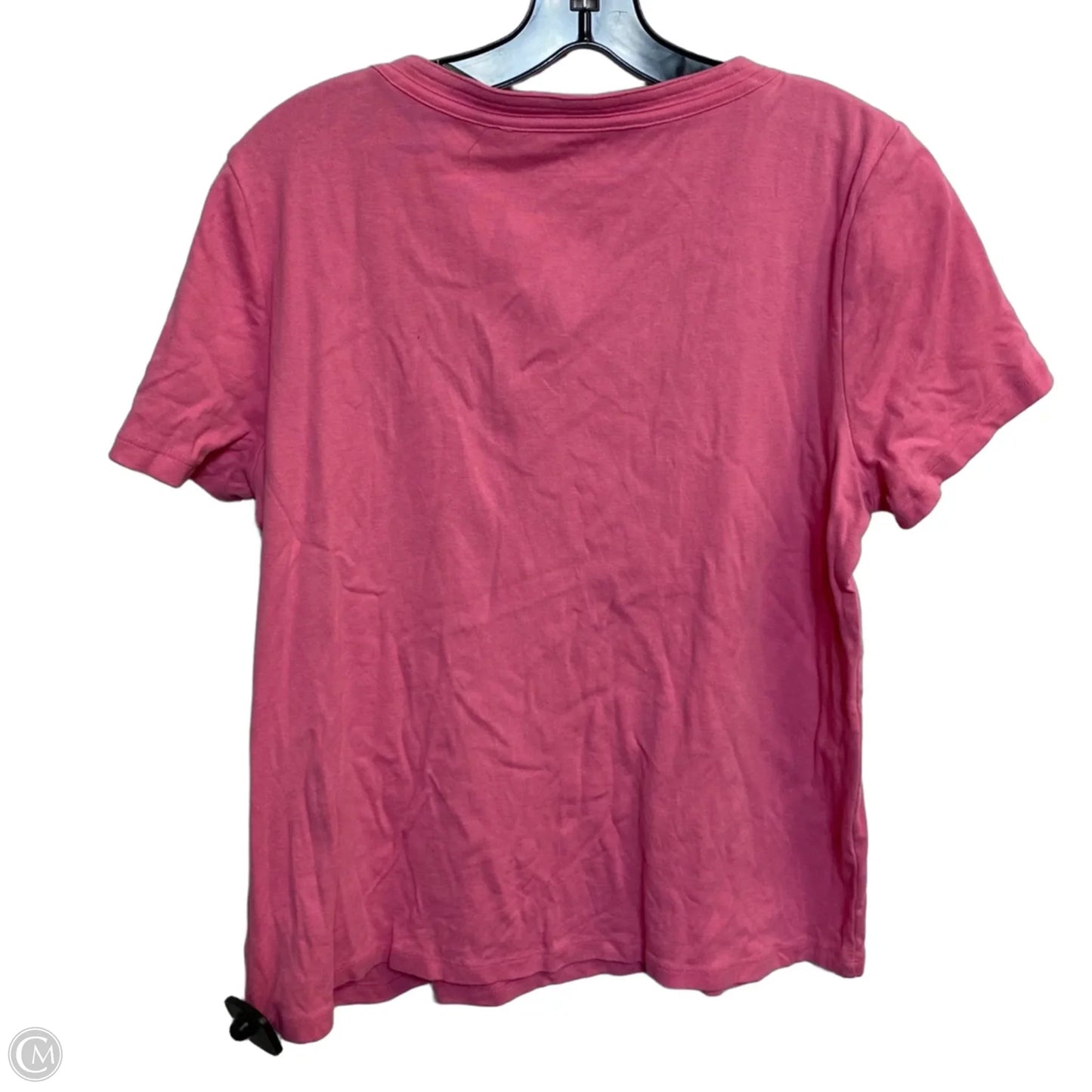 Top Short Sleeve By Talbots In Pink, Size: Xl