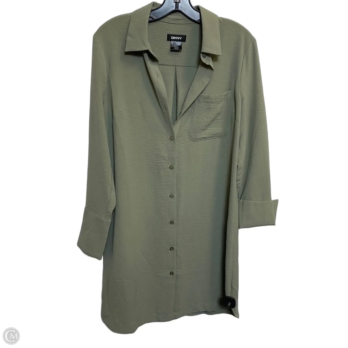 Dress Casual Short By Dkny In Green, Size: S