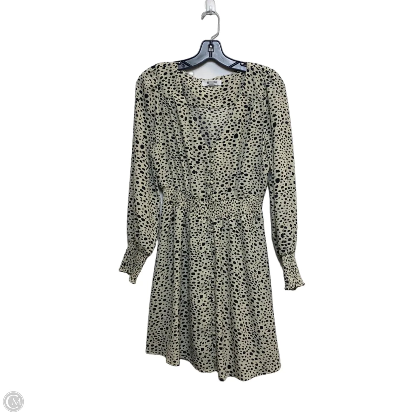 Dress Casual Short By Bb Dakota In Black & Cream, Size: M