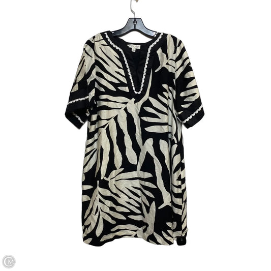 Dress Casual Short By She + Sky In Black & Cream, Size: S