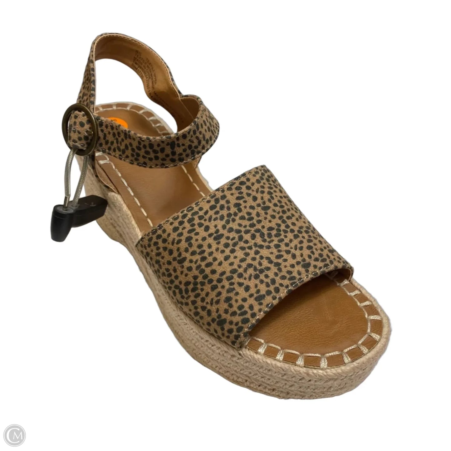 Sandals Heels Wedge By Universal Thread In Brown, Size: 8.5