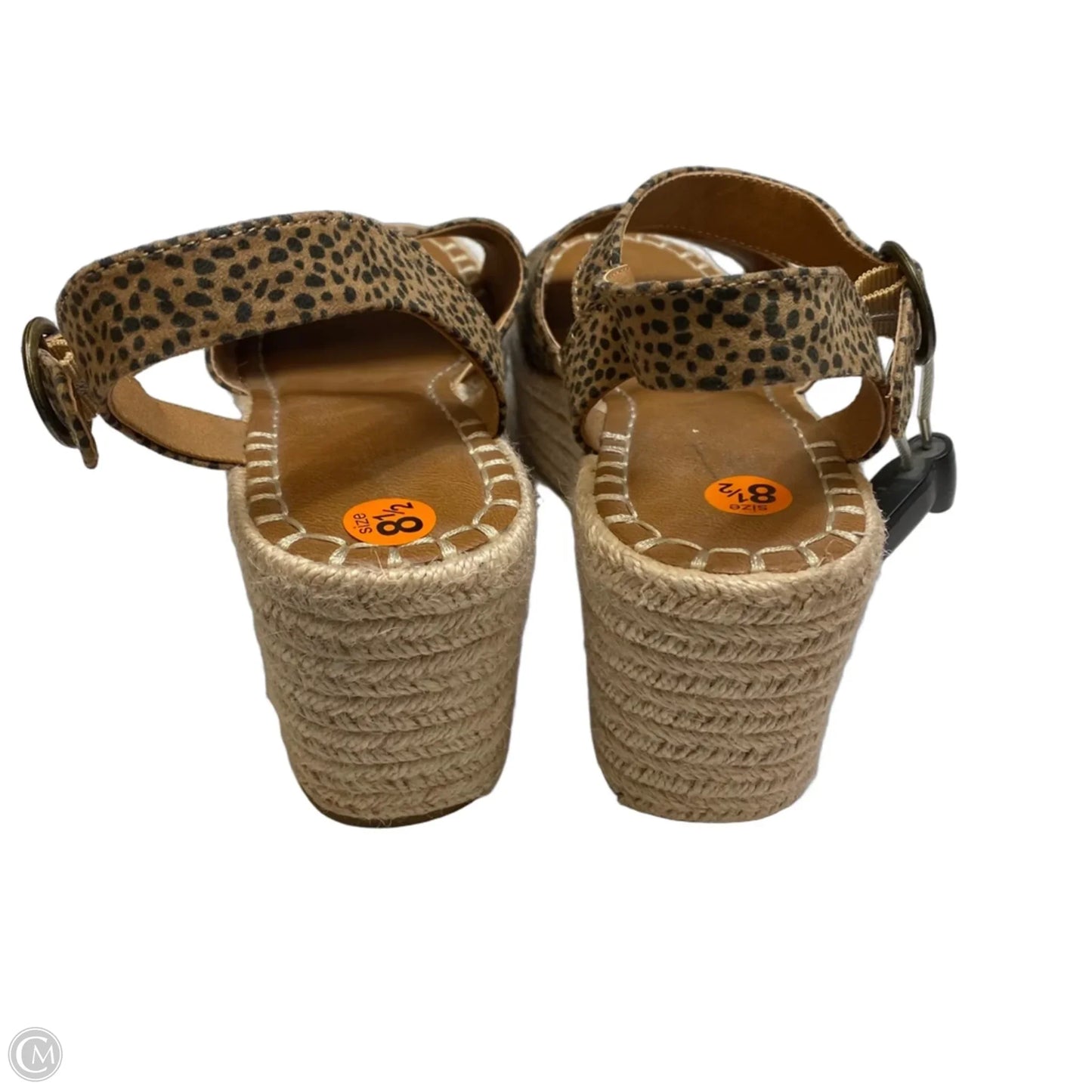 Sandals Heels Wedge By Universal Thread In Brown, Size: 8.5