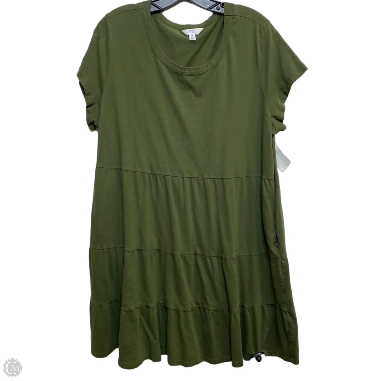 Dress Casual Short By Time And Tru In Green, Size: Xxl