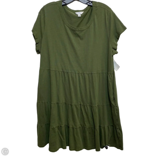 Dress Casual Short By Time And Tru In Green, Size: Xxl