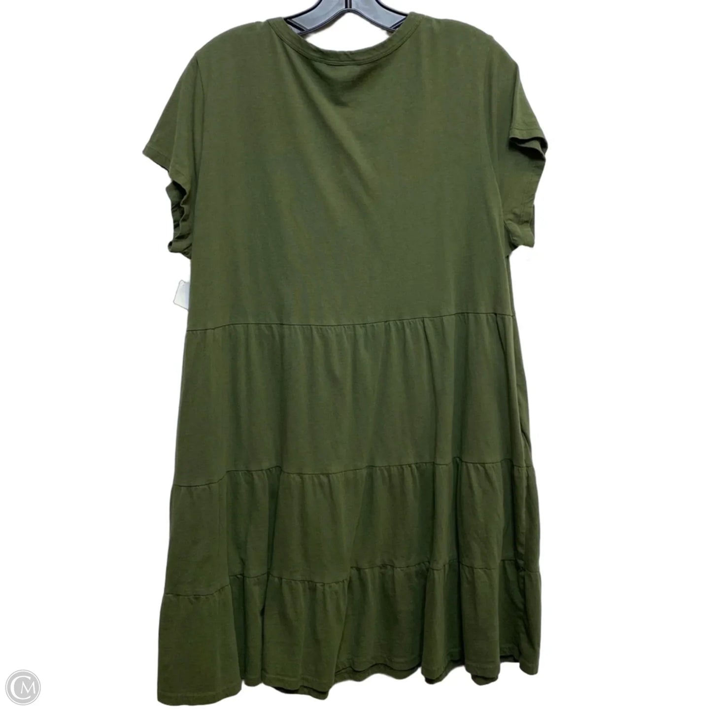 Dress Casual Short By Time And Tru In Green, Size: Xxl