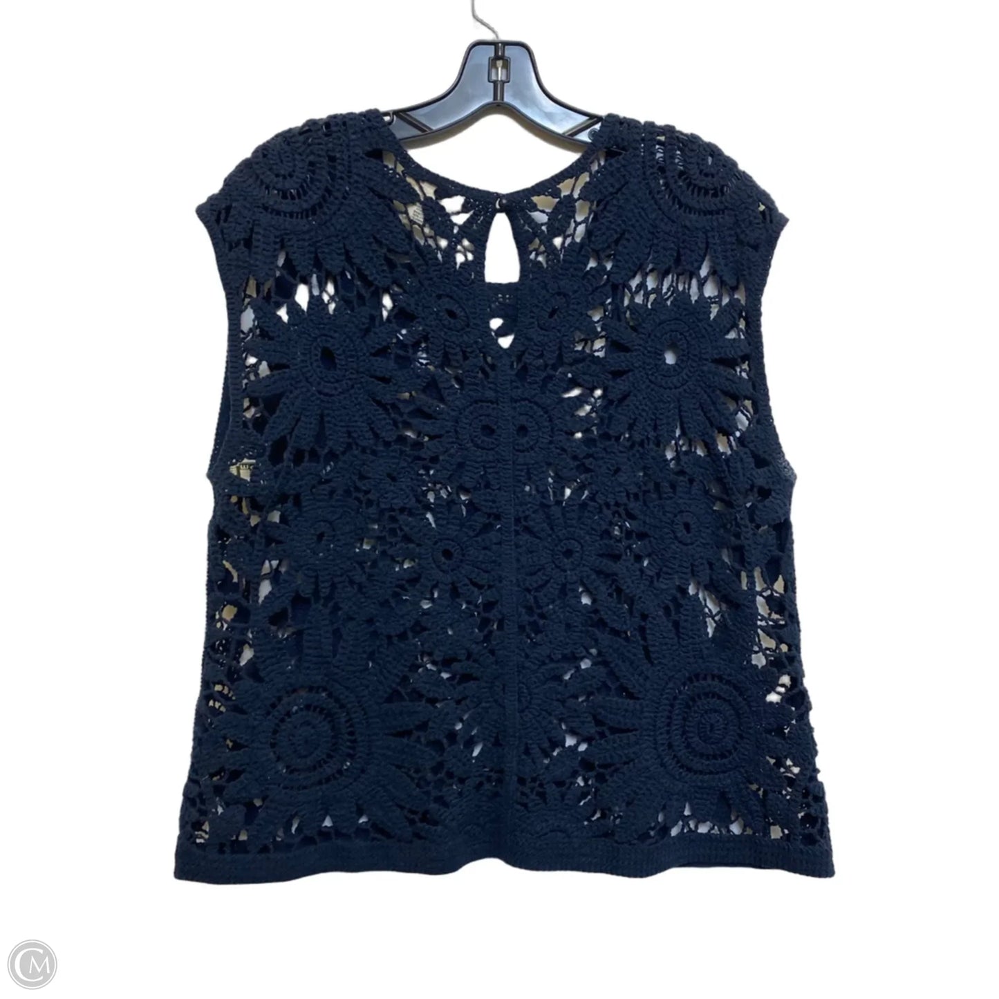 Top Sleeveless By Ultra Pink In Navy, Size: Xl