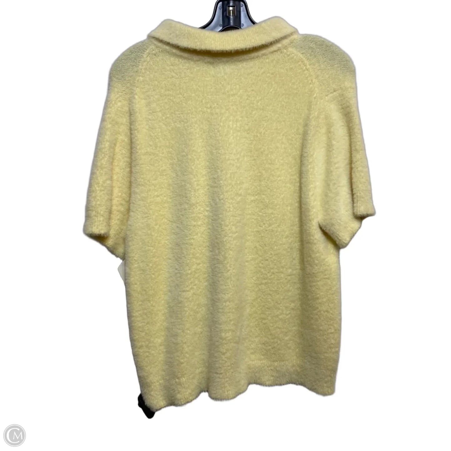 Top Short Sleeve By A New Day In Yellow, Size: L