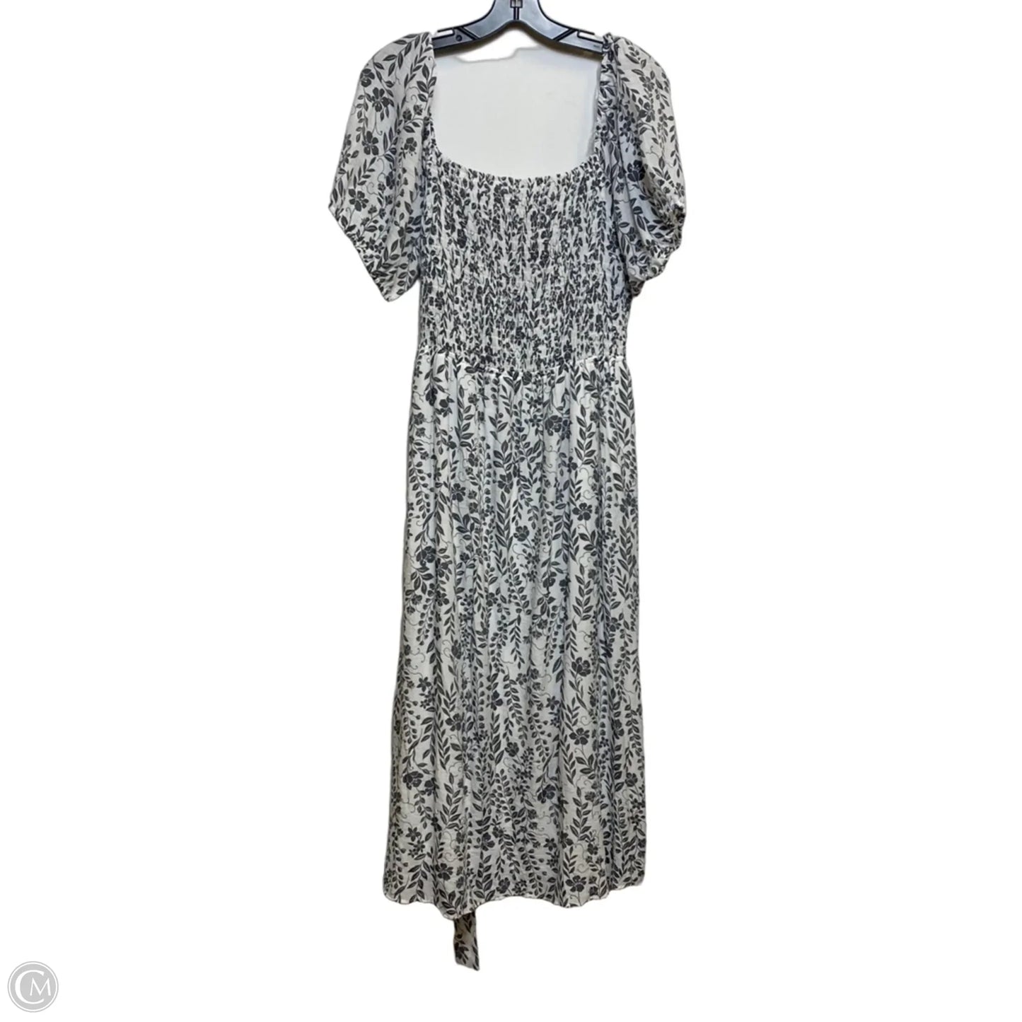 Dress Casual Maxi By Indigo Rose In Grey & White, Size: 2x