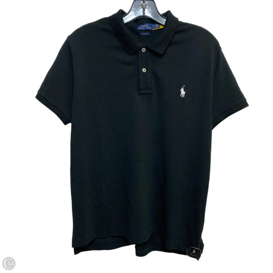 Top Short Sleeve By Polo Ralph Lauren In Black, Size: L