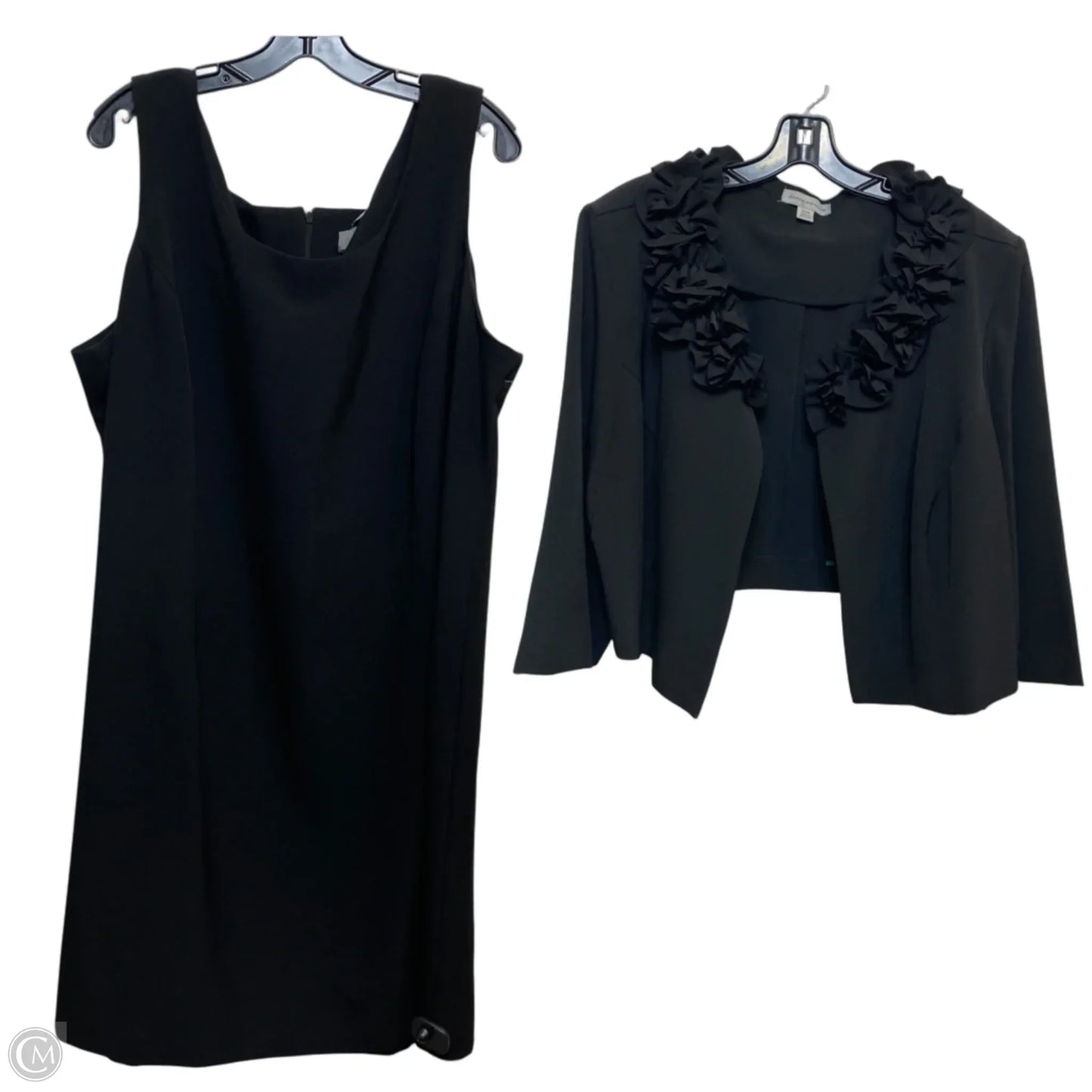 Dress Set 2pc By Dannyandnicole In Black, Size: 3x