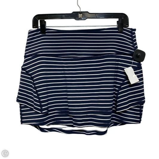 Athletic Skort By Athleta In Blue & White, Size: M