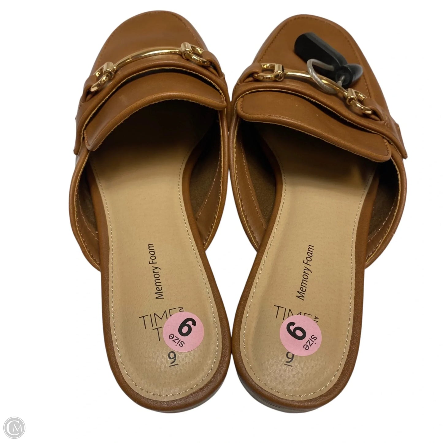 Shoes Flats By Time And Tru In Brown, Size: 9