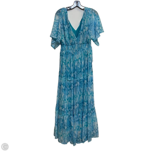Dress Casual Maxi By Venus In Blue & White, Size: M