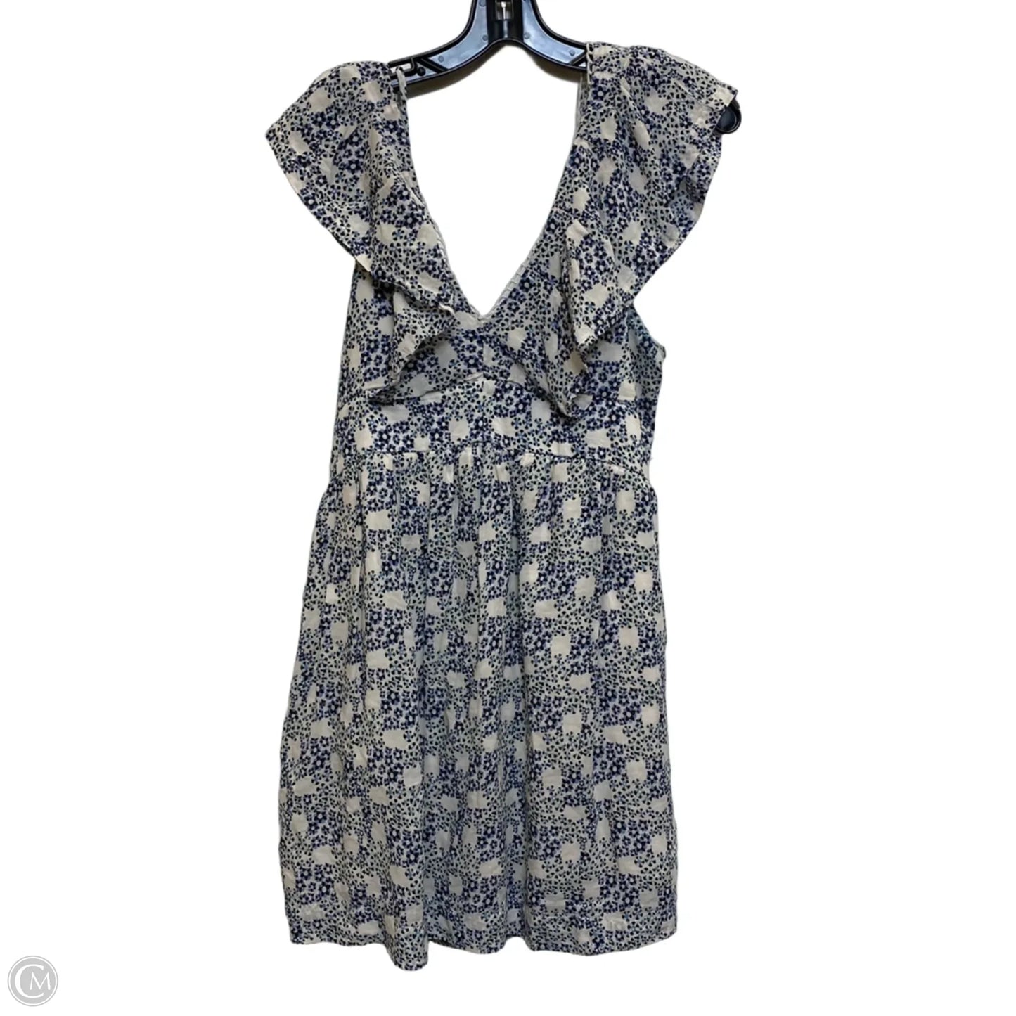 Dress Casual Short By Anthropologie In Blue & White, Size: S