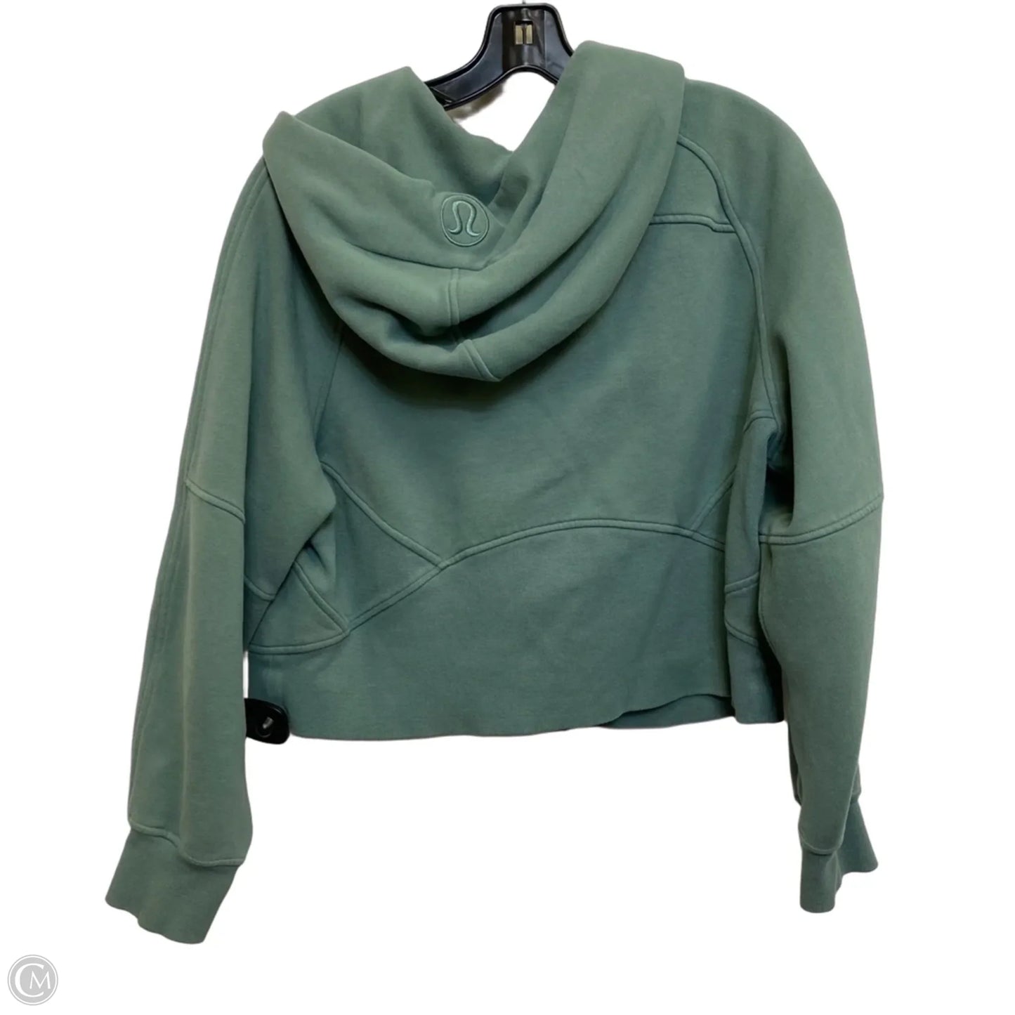 Athletic Sweatshirt Hoodie By Lululemon In Green, Size: M