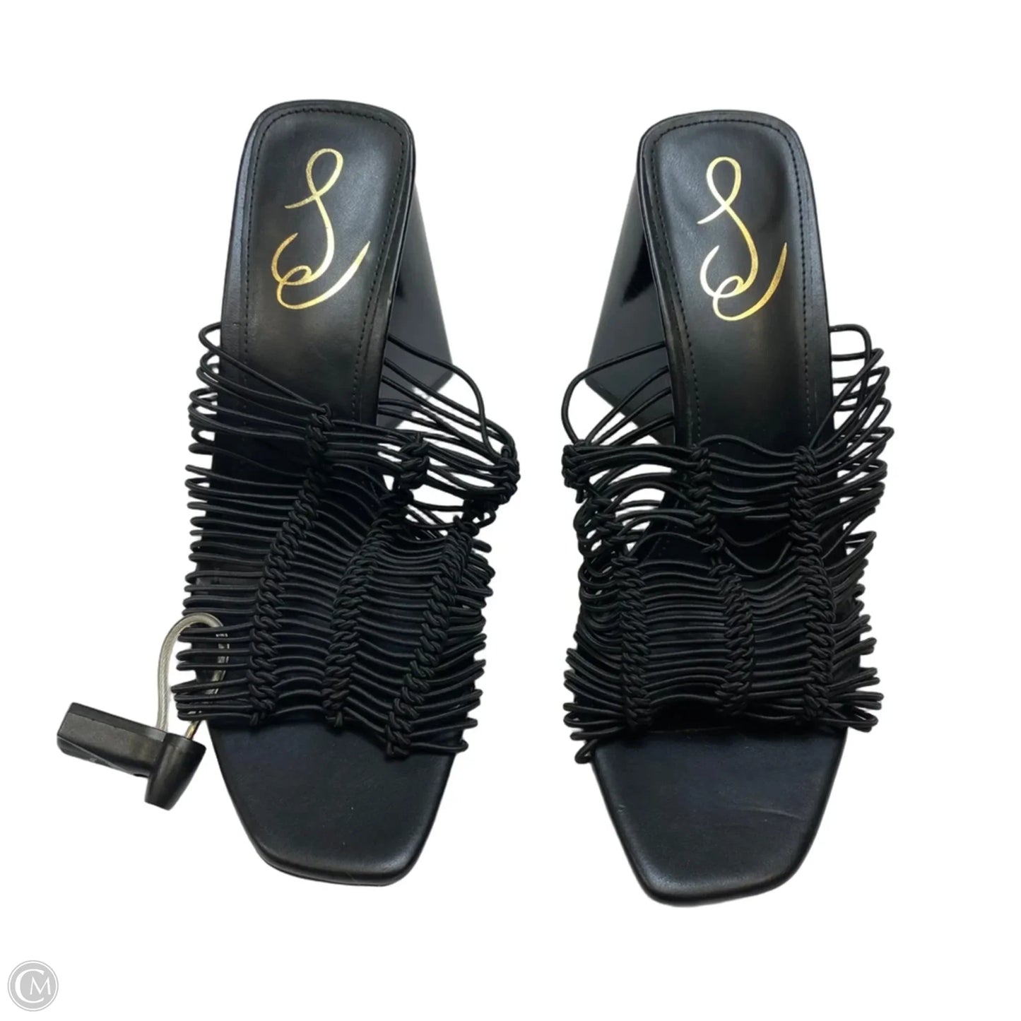 Sandals Heels Block By Sam Edelman In Black, Size: 8.5