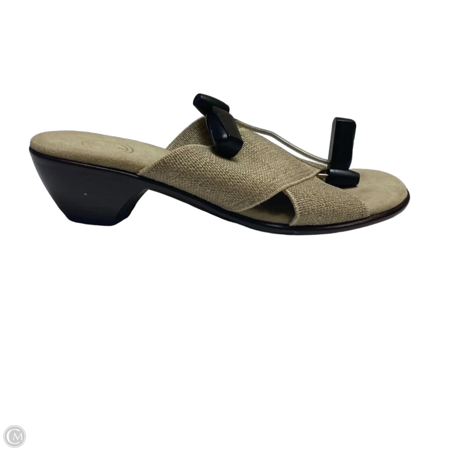 Sandals Heels Wedge By Charleston Shoe Co In Tan, Size: 7