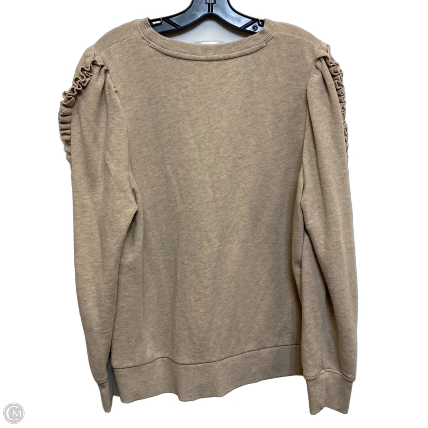 Sweatshirt Crewneck By Crown And Ivy In Tan, Size: L