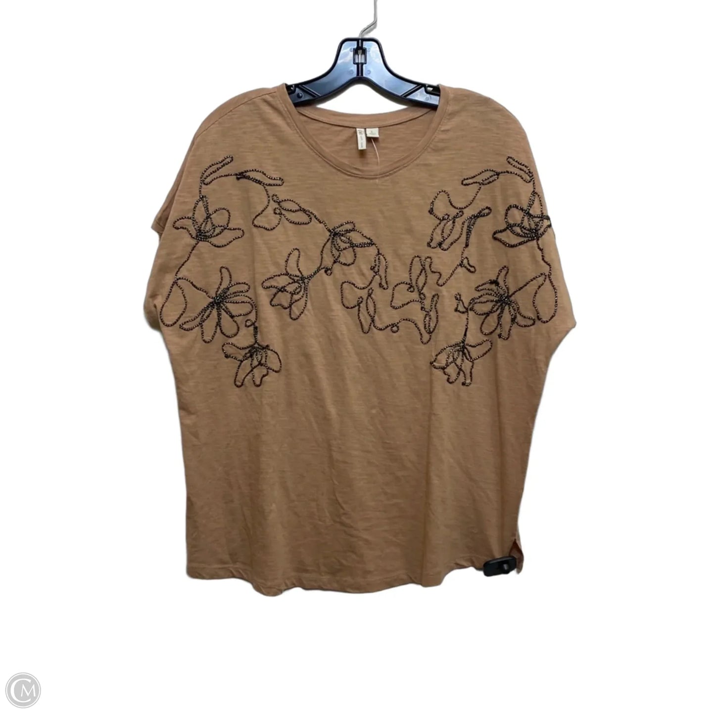 Top Sleeveless By Cato In Brown, Size: L