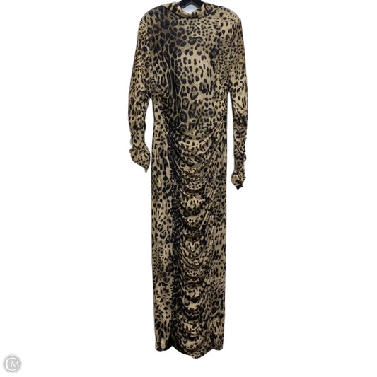 Dress Casual Maxi By Ruched & Ready In Animal Print, Size: Xxl