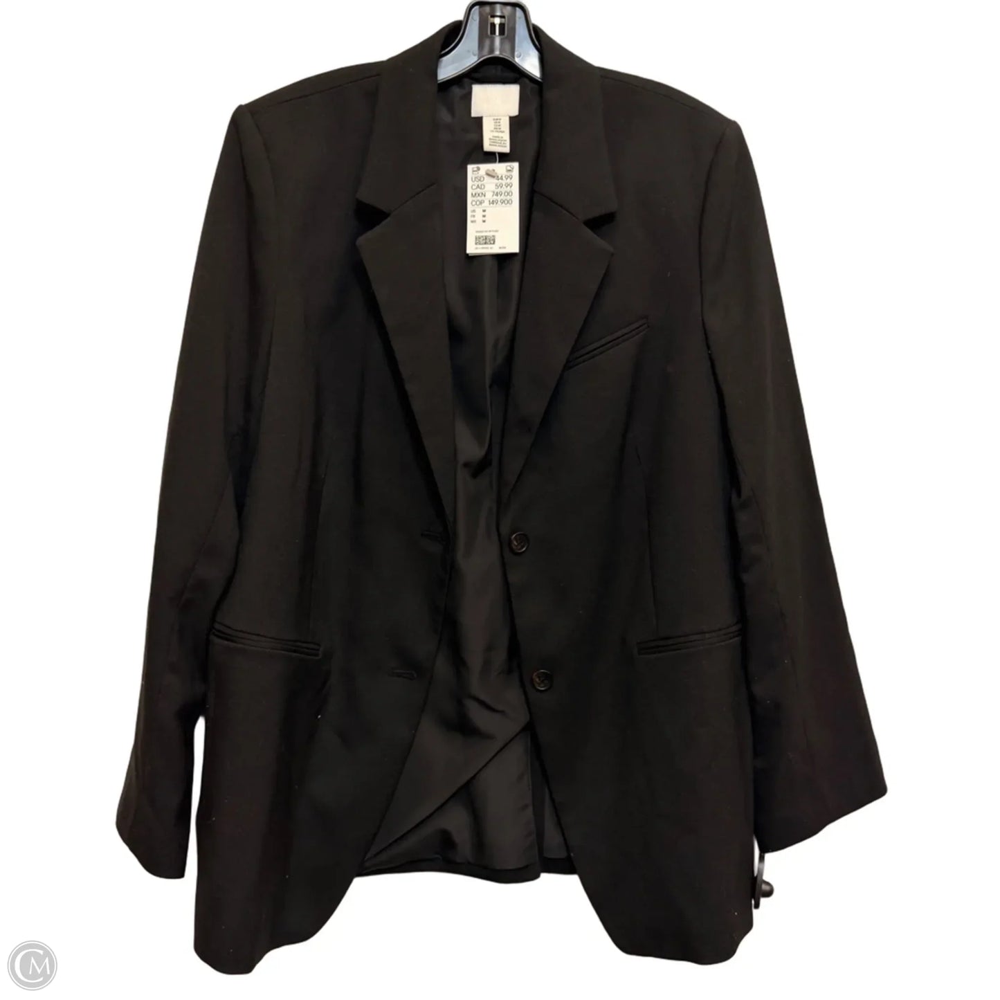 Blazer By H&m In Black, Size: M