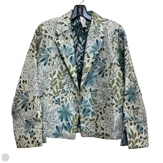 Blazer By Wynne Layers In Blue & Green, Size: Xs