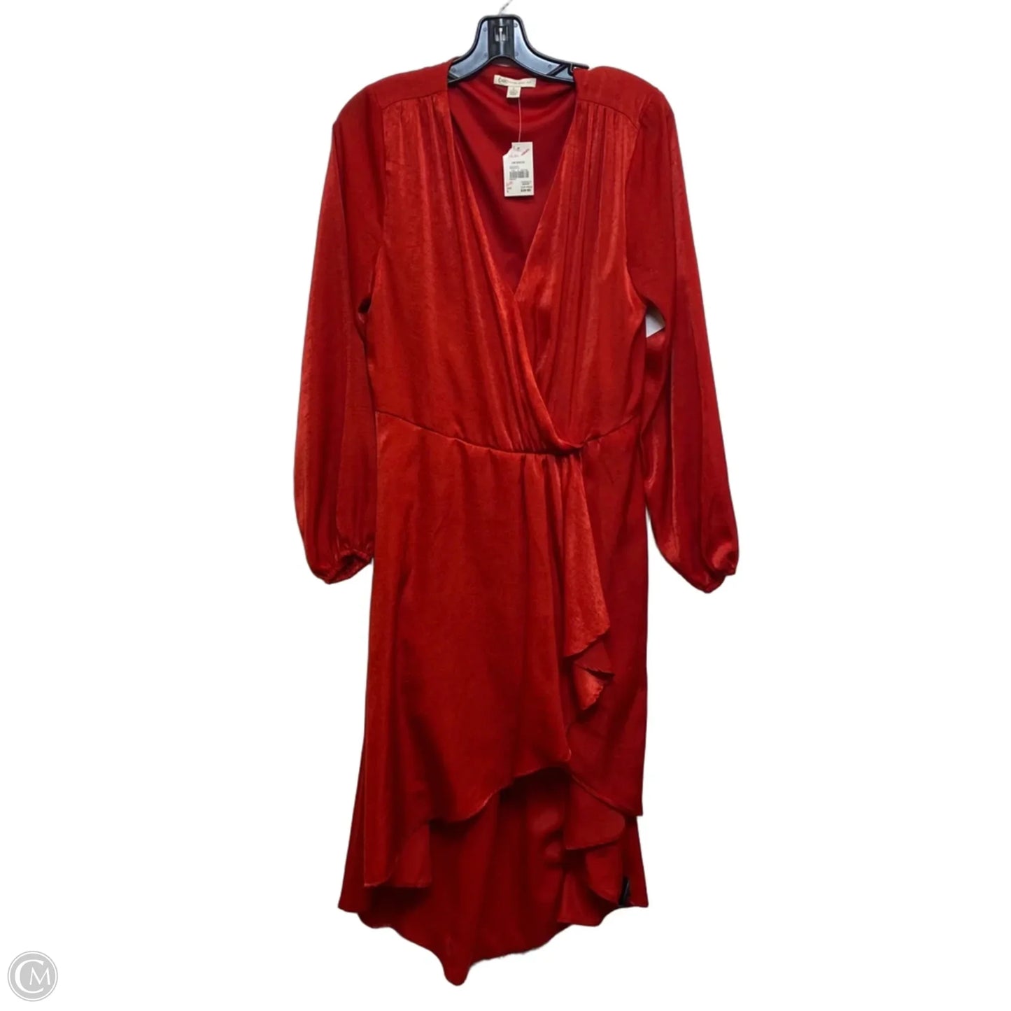 Dress Casual Midi By Cato In Red, Size: L