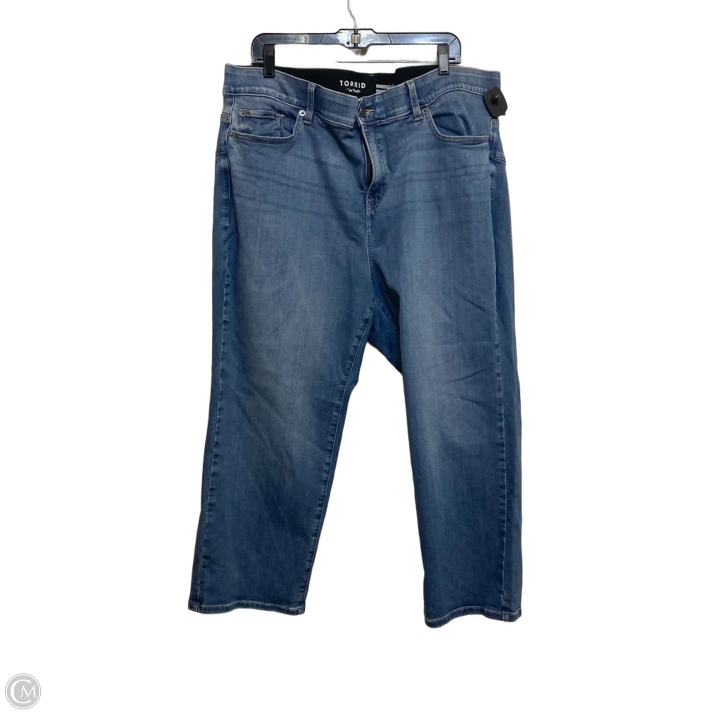 Jeans Straight By Torrid In Blue Denim, Size: 22
