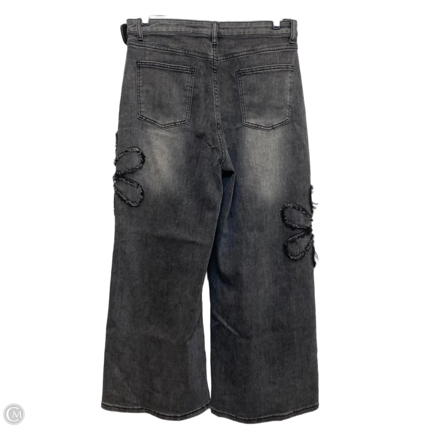 Jeans Wide Leg By Easel In Grey Denim, Size: M