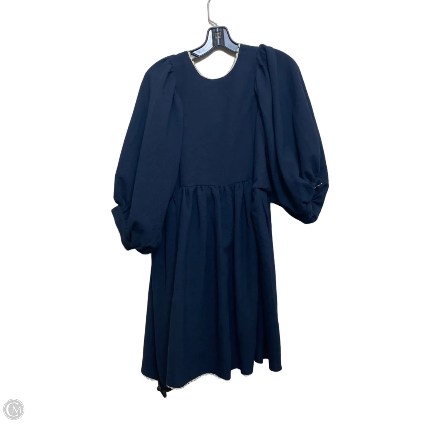 Dress Casual Short By Gigio In Blue & Cream, Size: S