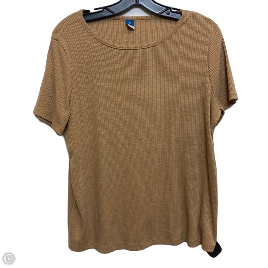 Top Short Sleeve By Old Navy In Brown, Size: M