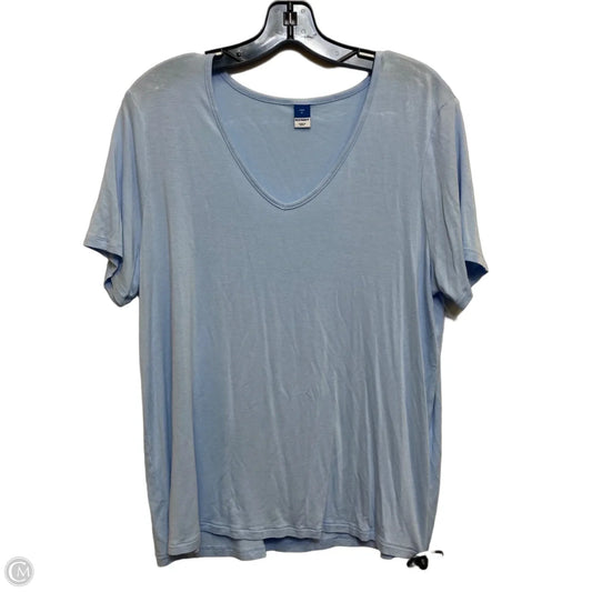 Top Short Sleeve By Old Navy In Blue, Size: M