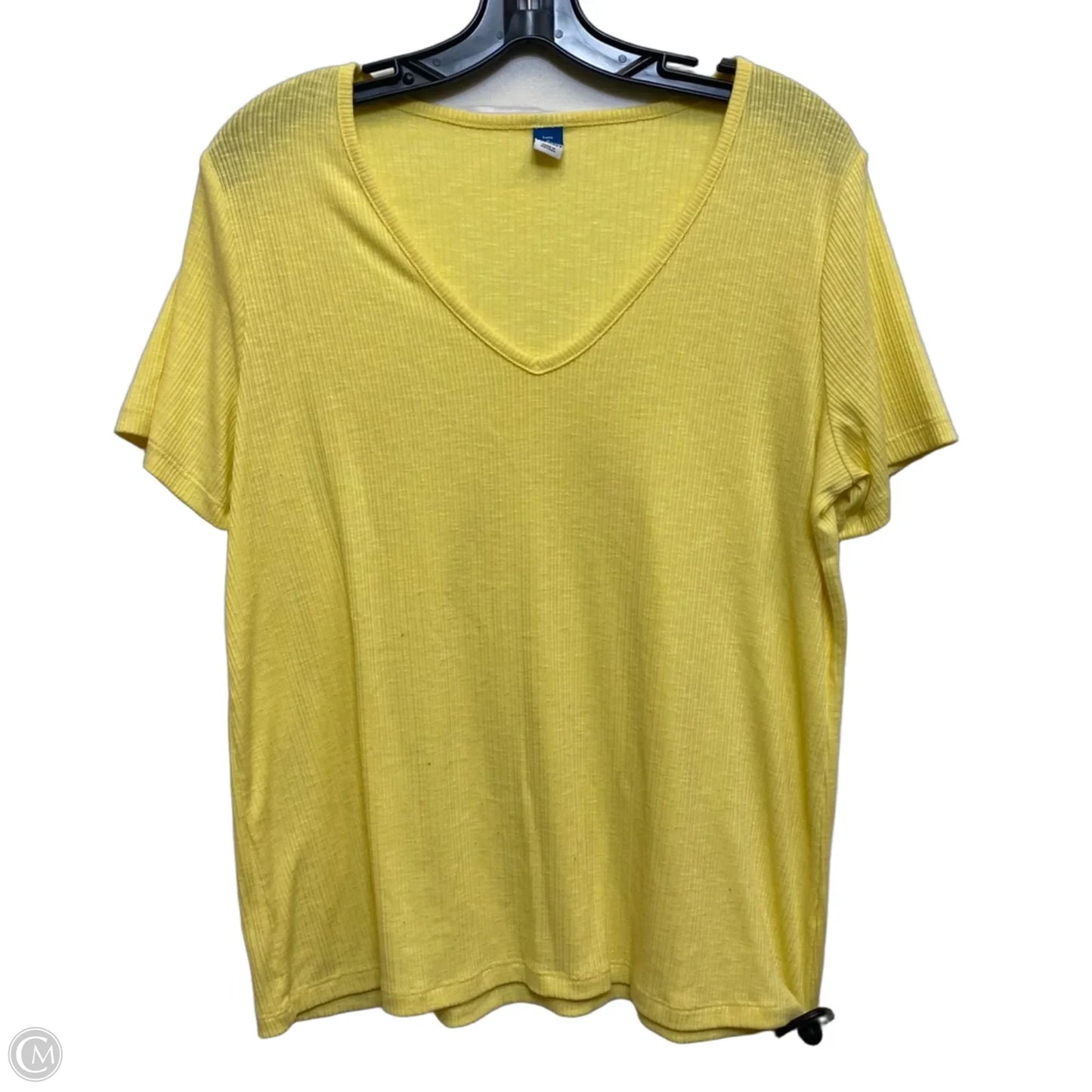 Top Short Sleeve By Old Navy In Yellow, Size: M